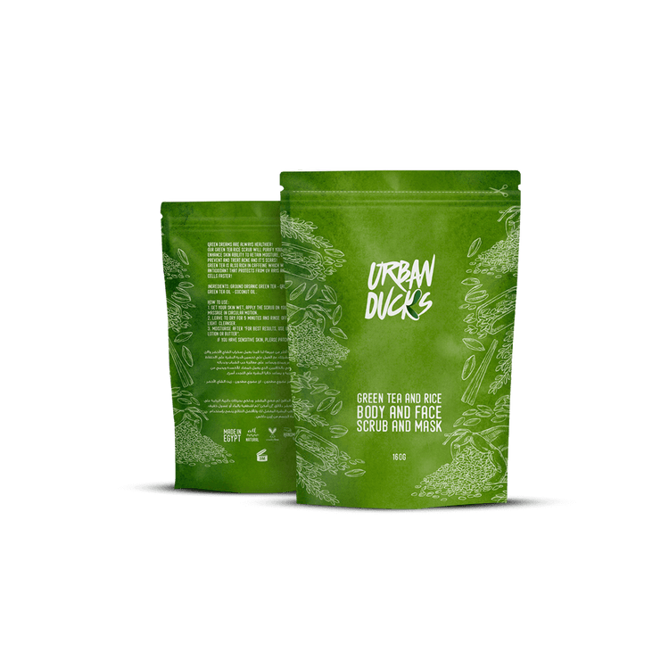 Green Tea Rice, Body & Face, Scrub & Mask